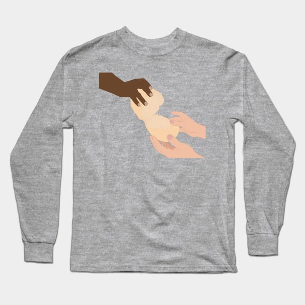 Break Bread with Me Long Sleeve T-Shirt by 7Hancocks